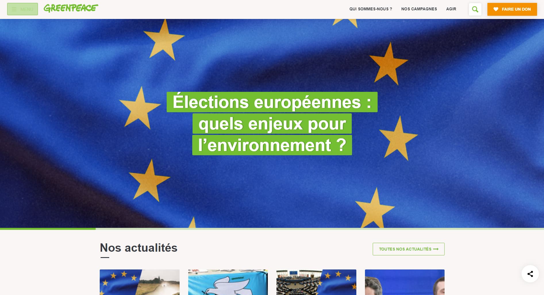 Image du site Greenpeace